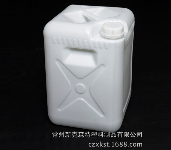 常州厂家供应化工级别闭口带盖白色20L塑料方桶 化学液体储存桶